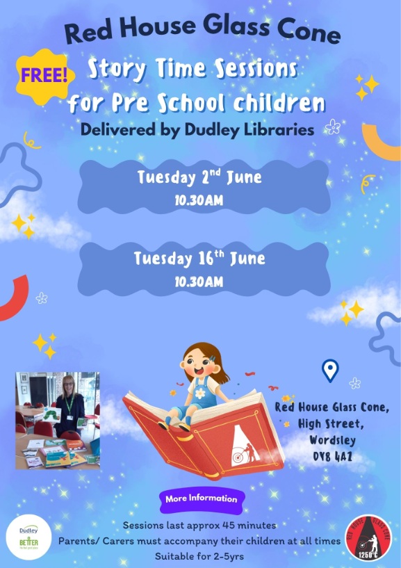 Red House Glass Cone - Story Time Sessions for Pre School Children